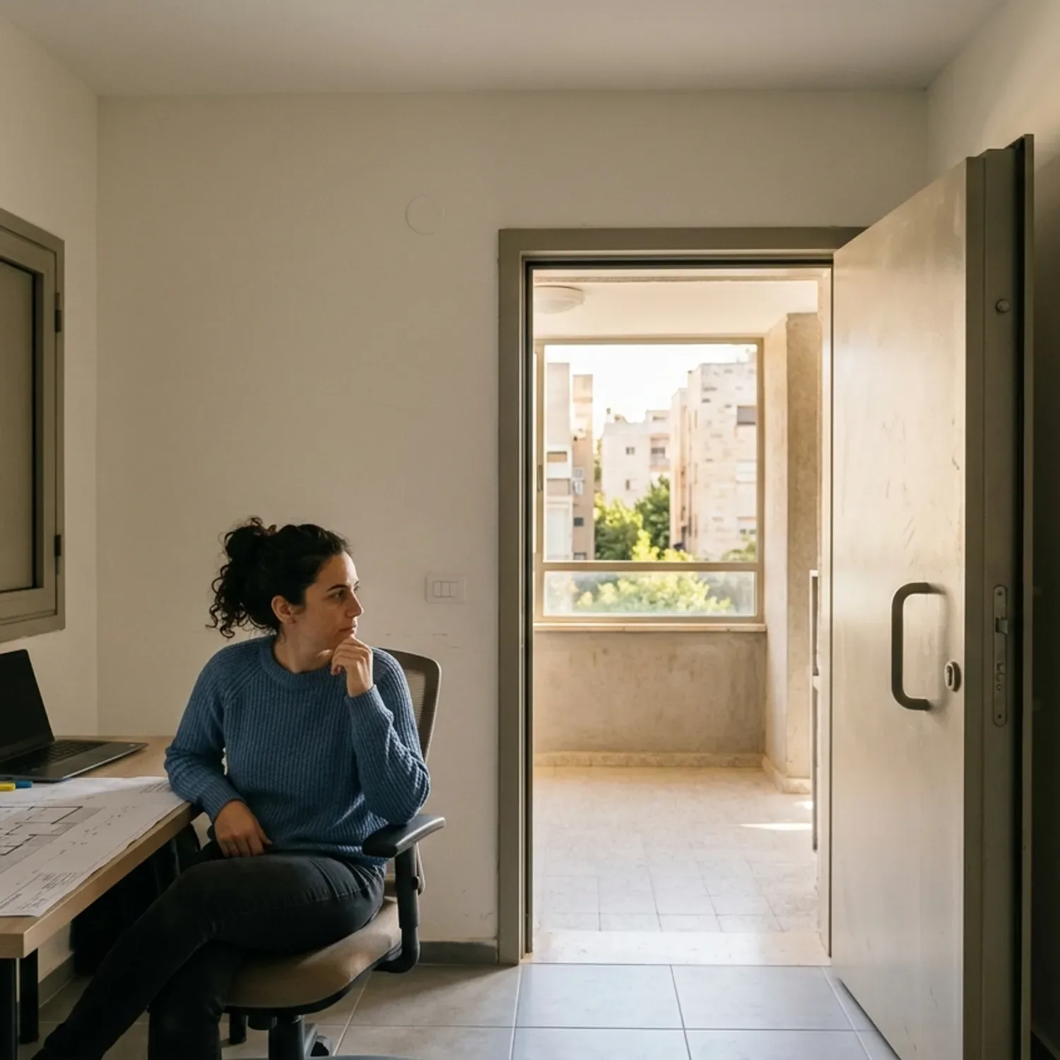 צילום מבפנים של חדר ממ