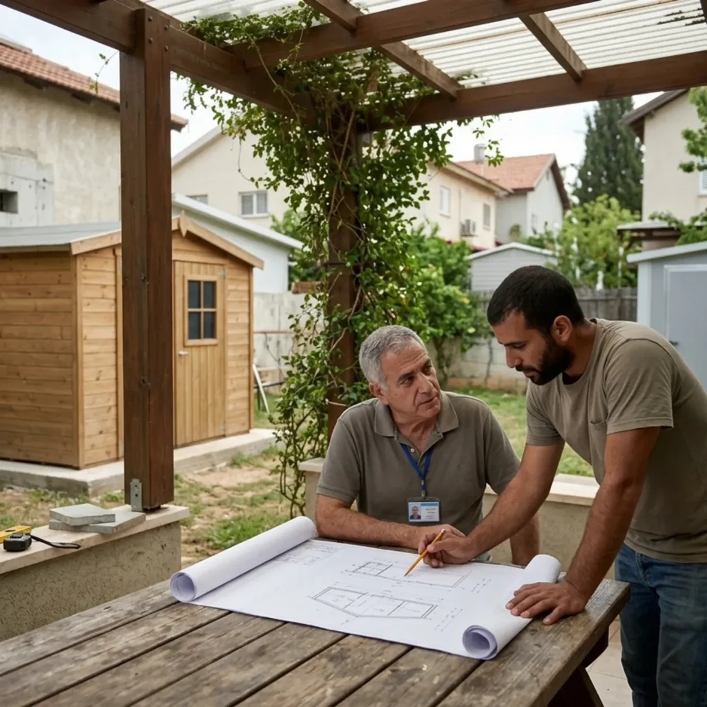 בניה קלה ללא היתר: מחסן, פרגולה ומחסן פאנל מבודד – מה מותר ומה אסור