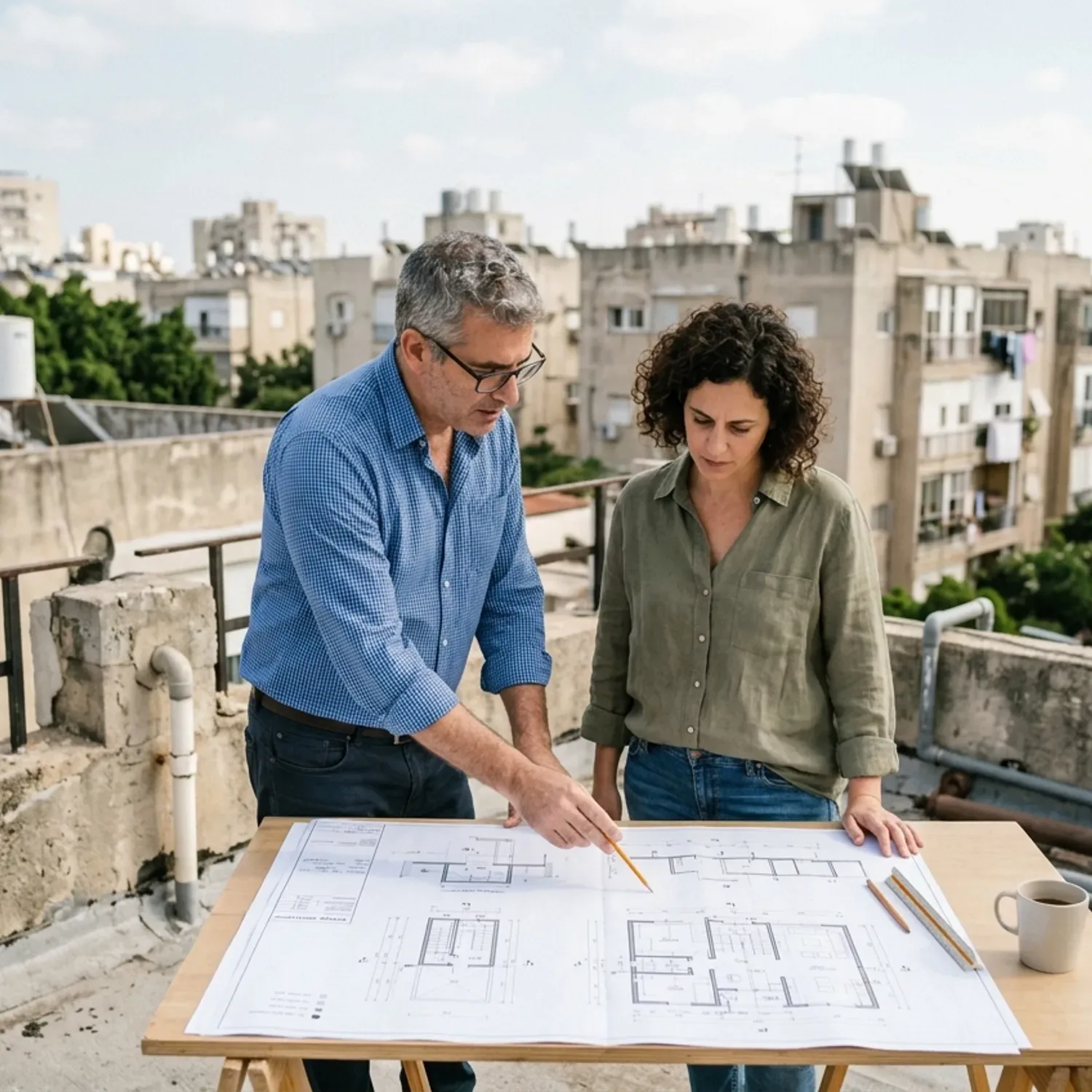 אישור בניה על הגג: תכנון, היתרים וזכויות