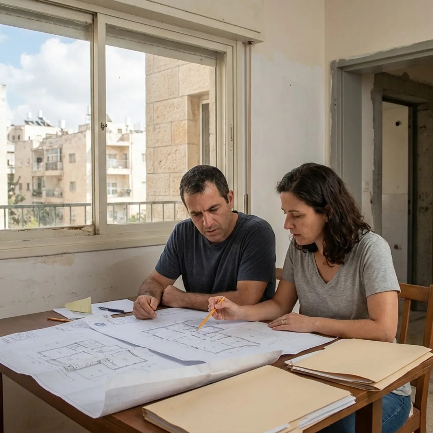 תרשים זרימה המפרט את שלבי הפעולה המומלצים מרגע גילוי חריגת הבנייה ועד לבחירה בין ביטול חוזה משפטי לבין הכשרתה המלאה מול הרשויות